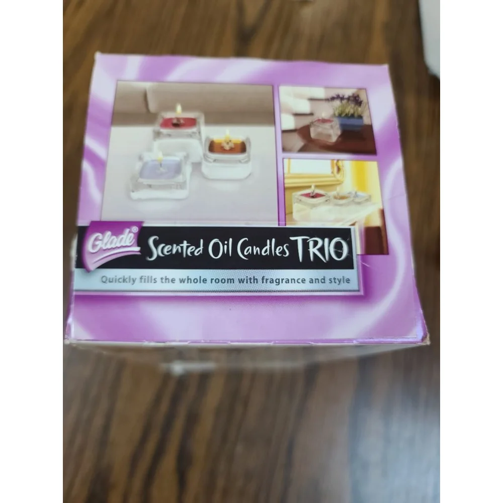 Glade Scented Oil Candles Trio Purple Red One Size